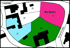 Ortskern Eppenberg mit neuer Eigentumsstruktur